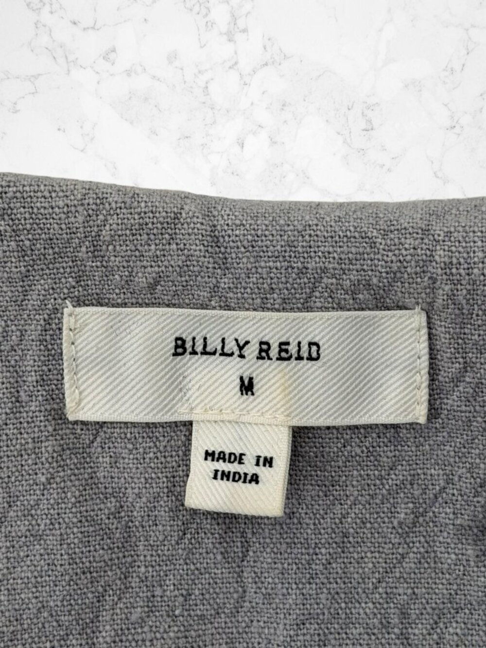 Billy Reid Silk Fishbone Stitch Midi Dress Grey M - Picture 2 of 6